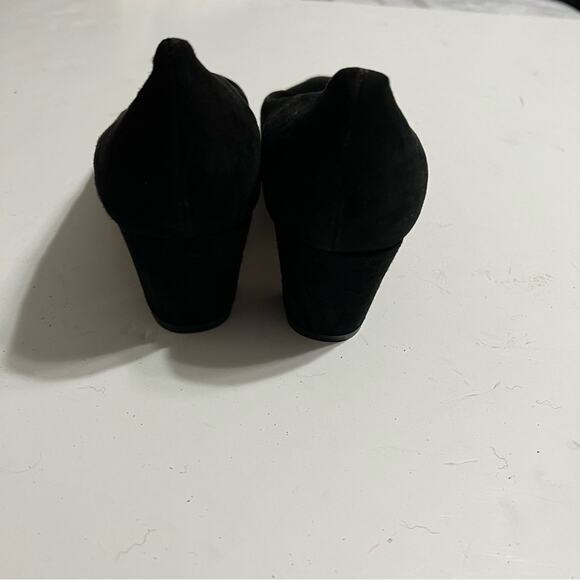 Vince Black Ania Suede Pumps Heel Size 9.5 - Picture 7 of 8